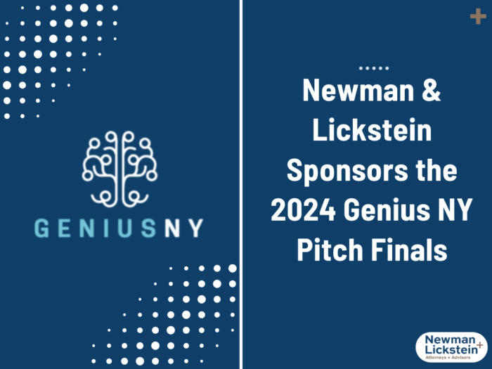 Newman & Lickstein Sponsors the 2024 Genius NY Pitch Finals