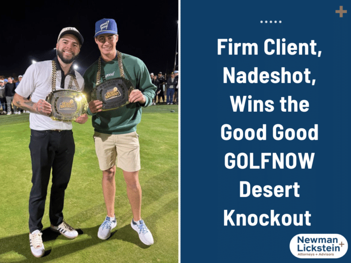 Firm Client, Nadeshot, Wins the Good Good GOLFNOW Desert Knockout 